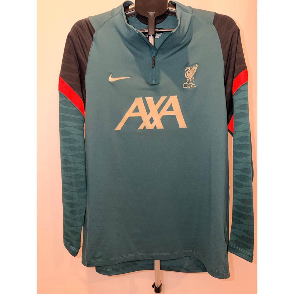 Nike Liverpool Elite Drill Teal Dri-Fit ADV Performance Quarter-Zip Mens XL